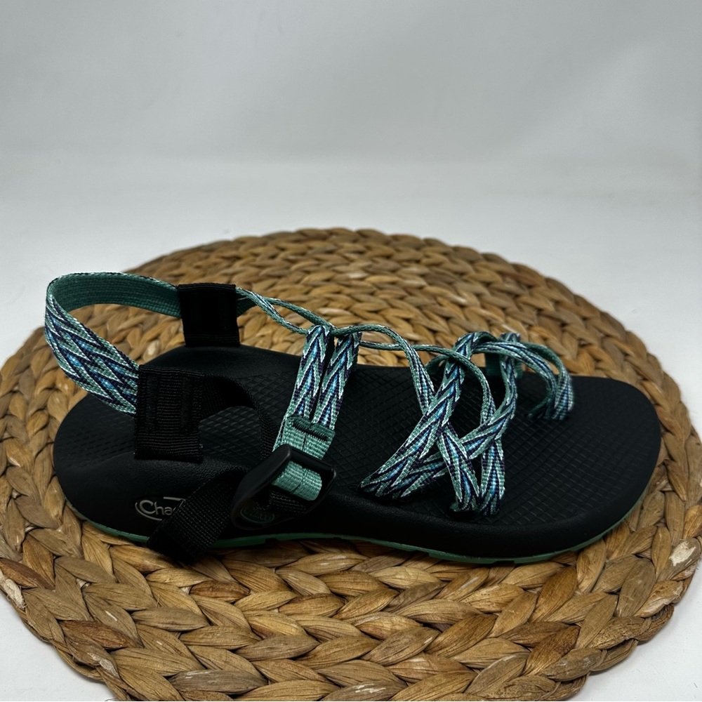CHACO Z/2 Sandal Strappy Outdoor Hiking Sandal's Blue Green Hiking Size 9 Women